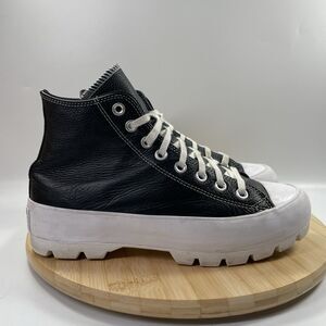 Converse Chuck Taylor All Star Lugged Hi Womens Size 9 Black Shoes Sneakers